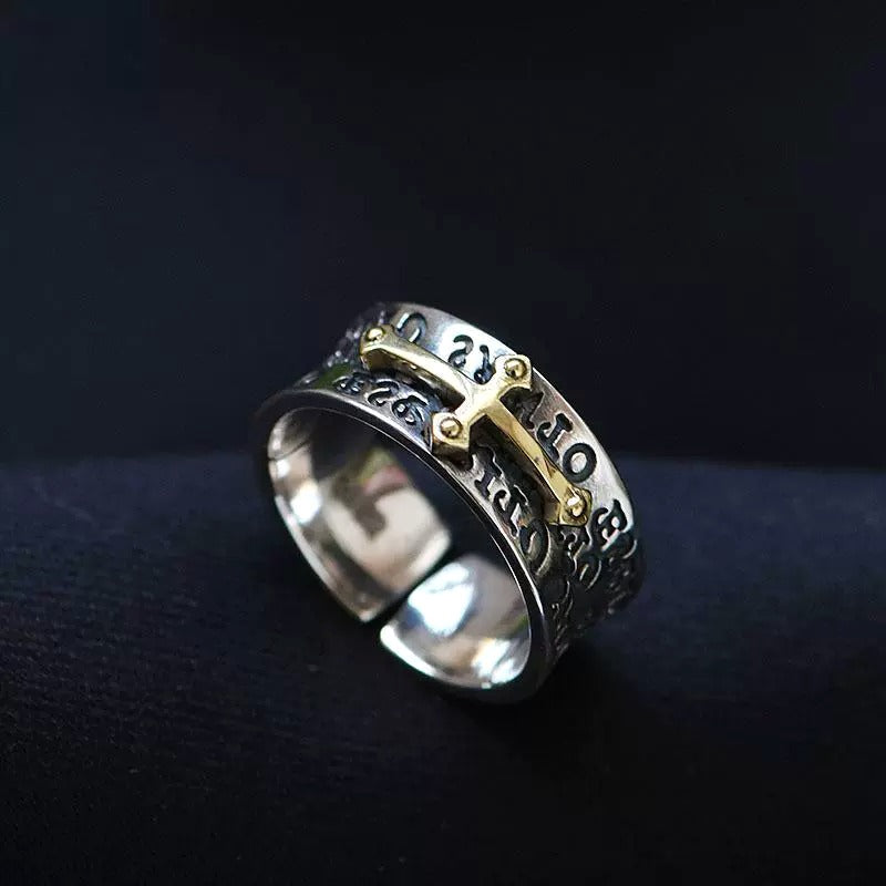 Vintage Cross Signet Ring