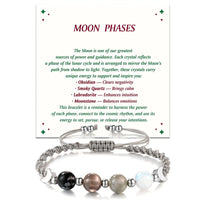 Moon Phase Crystal & Moonstone Bracelet