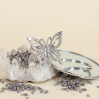 Crystal Butterfly Ear Cuff