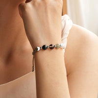 Moon Phase Crystal & Moonstone Bracelet