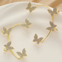 Crystal Butterfly Ear Cuff
