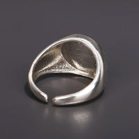 Secret Rose Engraved Signet Ring