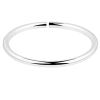 Polished Silver Open Bangle