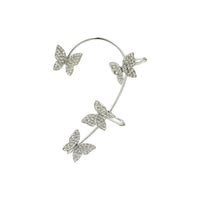 Crystal Butterfly Ear Cuff