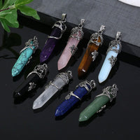 Natural Crystal Point Pendant Necklace