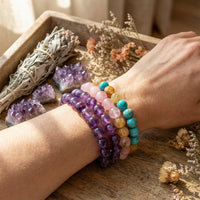 Natural Crystal Healing Stone Bracelet