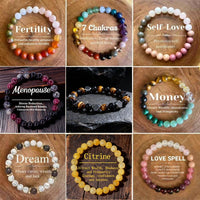 Natural Crystal Healing Stone Bracelet