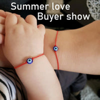 Red String Evil Eye Woven Bracelet