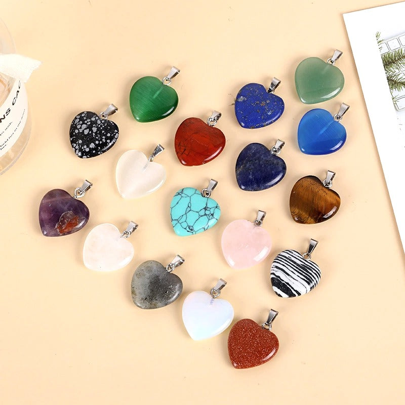 Heart-Shaped Amethyst Love Pendant Necklace