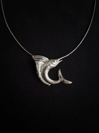 Sri Lankan Sapphire Sailfish Brooch, Pendant