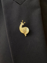 Snail brooch,animal brooch，brooch for women，anniversary gift，gift for her，gift for daughter，gift for children，gift for mom，birthday gift，