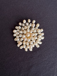 White Freshwater Pearl Fireworks Brooch Pendant