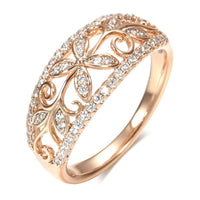 Pavé Crystal Four-Leaf Clover Ring
