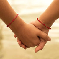 Seven-Knot Lucky Red String Bracelet