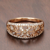 Pavé Crystal Four-Leaf Clover Ring