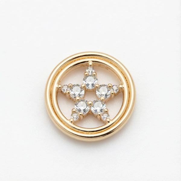 14K Gold Zodiac Constellation Pendant