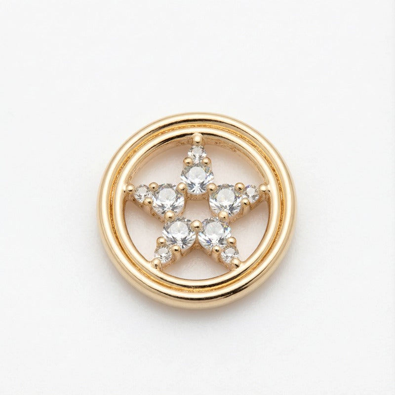 14K Gold Zodiac Constellation Pendant