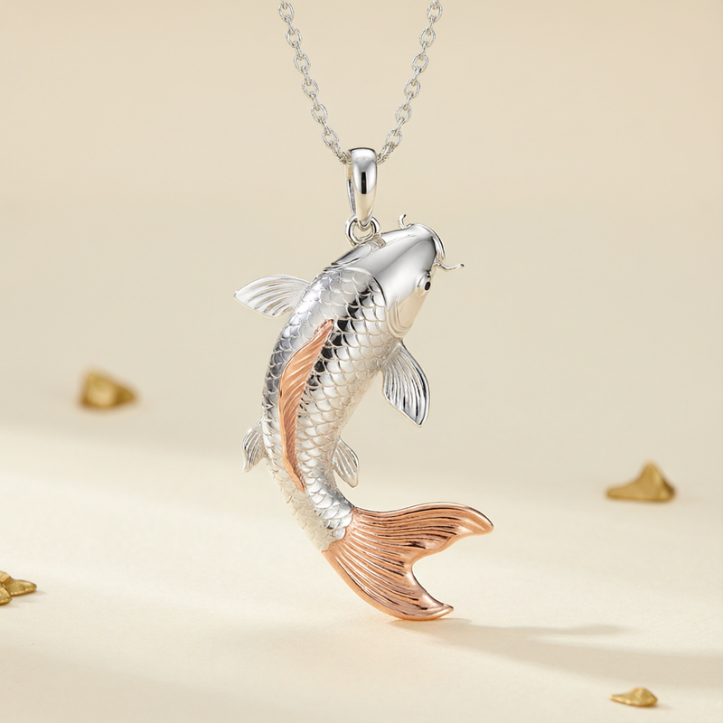 Koi Fortune Pendant - East Asian Perseverance Symbol