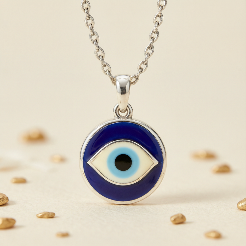 Mati Evil Eye Pendant - Greek Protection Amulet