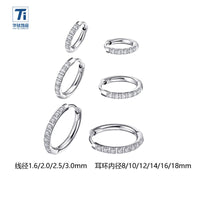 Titanium Steel Huggie Hoop Earrings