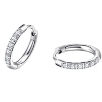 Titanium Steel Huggie Hoop Earrings