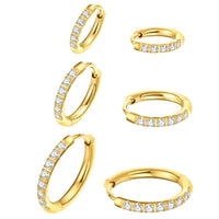 Titanium Steel Huggie Hoop Earrings