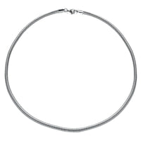 18K Gold Flat Snake Chain Necklace
