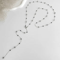 Geometric Crystal Y-Lariat Necklace