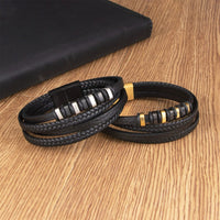 Braided Leather Magnetic Bracelet