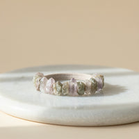 Natural Crystal Stone Elastic Ring