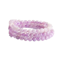 Semi-Precious Stone Multi-Strand Wrap Bracelet - alternate angle showing texture