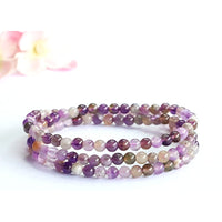Semi-Precious Stone Multi-Strand Wrap Bracelet - gift-ready presentation