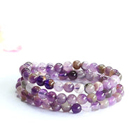 Semi-Precious Stone Multi-Strand Wrap Bracelet - layering and stacking suggestion
