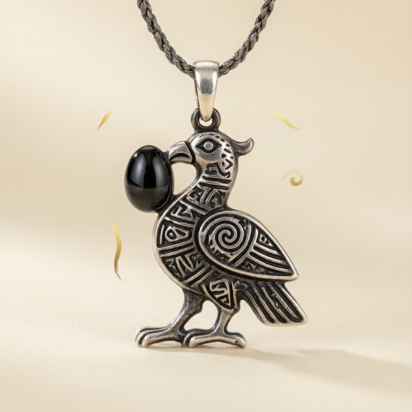 Sankofa Bird Pendant - Akan Wisdom and Memory Symbol