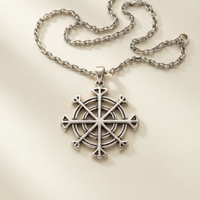 Vegvisir Viking Compass Sterling Silver Pendant