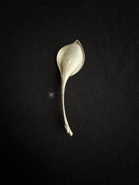Natural China Amethyst / Smoky Quartz Calla Brooch Pendant